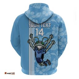 custom nsw blues rugby hoodie cockroaches polynesian pattern tropical vibes