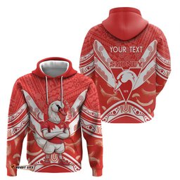 personalised swans football hoodie 2024 swannies mascot go champions