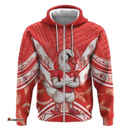 personalised swans football hoodie 2024 swannies mascot go champions