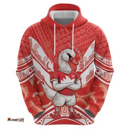 personalised swans football hoodie 2024 swannies mascot go champions