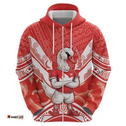 personalised swans football hoodie 2024 swannies mascot go champions