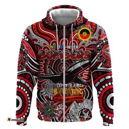 custom essendon bombers naidoc week 2024 hoodie mascot football dt02