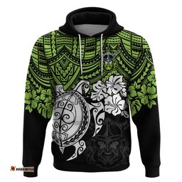 custom raiders rugby hoodie canberra hibiscus and turtle with polynesian pattern