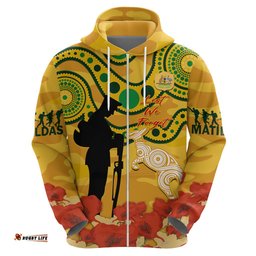 custom matildas anzac day hoodie lest we forget poppies mix camouflage gold