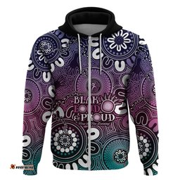 naidoc week 2024 fire burning hoodie aboriginal dots pink art