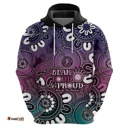 naidoc week 2024 fire burning hoodie aboriginal dots pink art