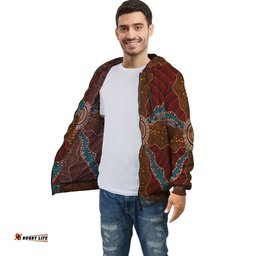 Aboriginal Hoodie Circle Dot Painting Hoodie Pullover 03
