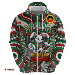 custom naidoc week 2024 rabbitohs hoodie mascot rugby dt02