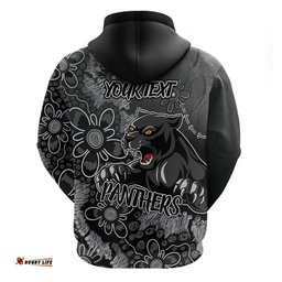 personalised panthers naidoc week 2024 hoodie aboriginal fire burning sparks