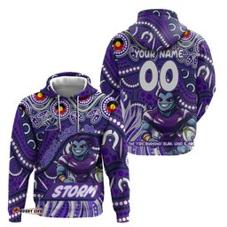 custom australia naidoc week 2024 hoodie melbourne storm mascot keep the fire burning dt02