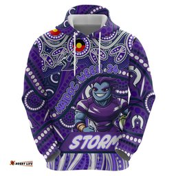 custom australia naidoc week 2024 hoodie melbourne storm mascot keep the fire burning dt02