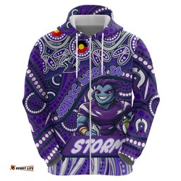 custom australia naidoc week 2024 hoodie melbourne storm mascot keep the fire burning dt02