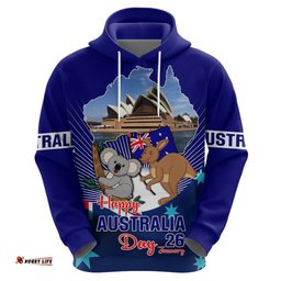 australia day hoodie 2024 proud to be australian flag color