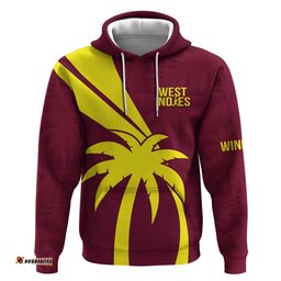 custom west indies cricket hoodie go windies sporty version