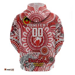 custom sydney swans naidoc week 2024 hoodie mascot football dt02