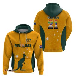 custom australia matildas pride with kangaroo hoodie