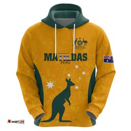 custom australia matildas pride with kangaroo hoodie