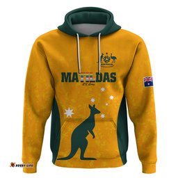 custom australia matildas pride with kangaroo hoodie