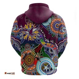 personalised eagles naidoc week 2024 hoodie australia aboriginal dot painting dt02