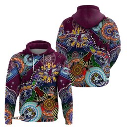 personalised eagles naidoc week 2024 hoodie australia aboriginal dot painting dt02