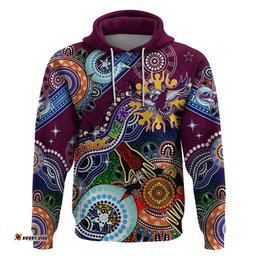 personalised eagles naidoc week 2024 hoodie australia aboriginal dot painting dt02