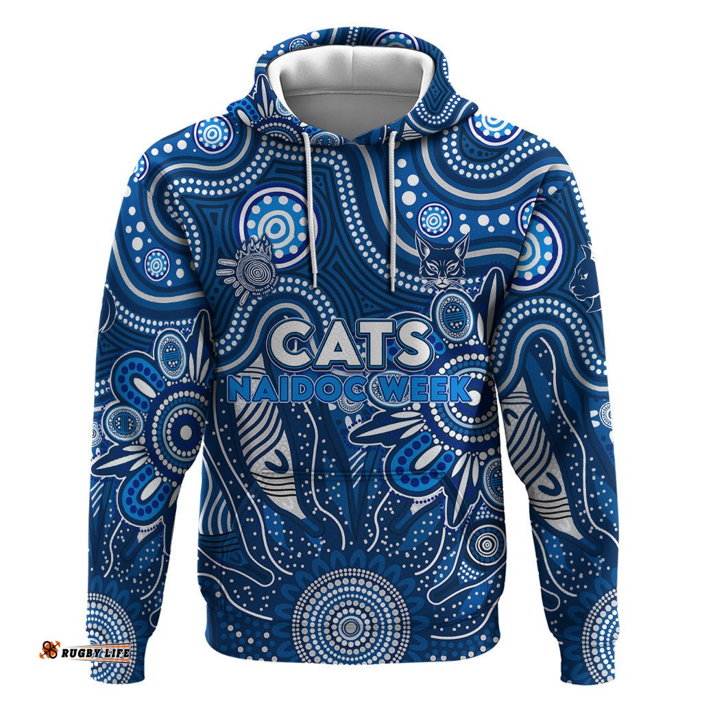 personalised cats naidoc week 2024 hoodie aussie aboriginal art dt02