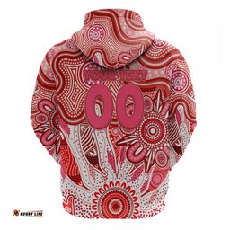 personalised swans naidoc week 2024 hoodie aussie aboriginal art dt02