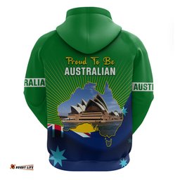 australia day hoodie 2024 proud to be australian national color
