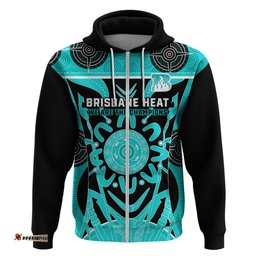 custom brisbane heat hoodie we are the champions aboriginal art