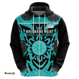 custom brisbane heat hoodie we are the champions aboriginal art