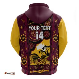 custom australia day brisbane broncos hoodie nrl 2024 australian map proud