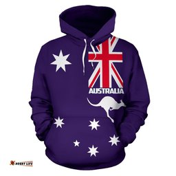 Hoodie Australian Map Hoodie Kangaroo Southern Cross Unisex