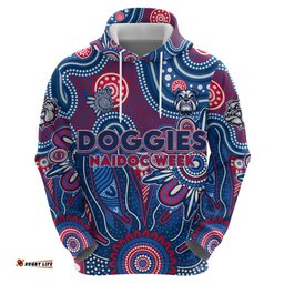 personalised bulldogs naidoc week 2024 hoodie aussie aboriginal art dt02