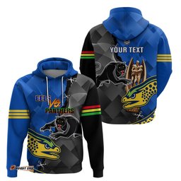personalised panthers and eels hoodie sporty version