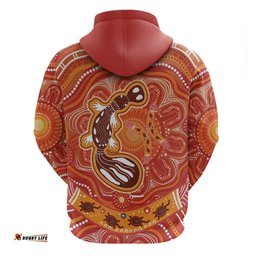 aboriginal goanna art hoodie native australian animals