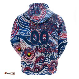 custom naidoc week 2024 bulldogs hoodie aboriginal animals keep the fire burning dt02