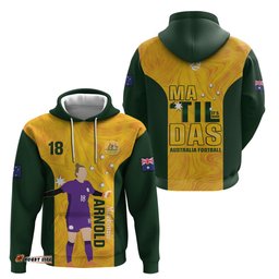 australia soccer hoodie arnold matildas gold version