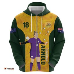 australia soccer hoodie arnold matildas gold version