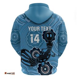 custom nsw blues rugby hoodie 2024 platypus mix aboriginal art