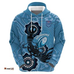 custom nsw blues rugby hoodie 2024 platypus mix aboriginal art