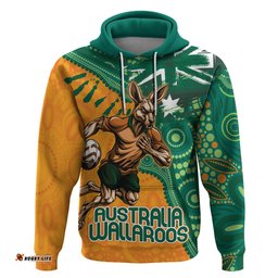 custom australia rugby wallaroos hoodie indigenous aboriginal pacific champions