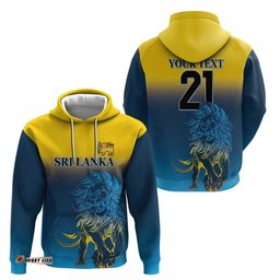 custom sri lanka cricket hoodie with simple lions version