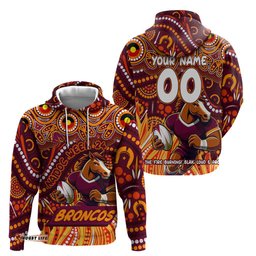 custom australia naidoc week 2024 hoodie brisbane broncos mascot keep the fire burning dt02