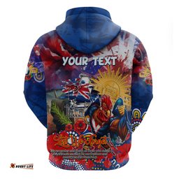 personalised australia rugby roosters anzac hoodie sydney scratch style dt02