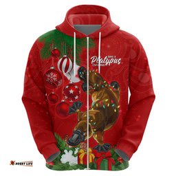 personalised platypus lover hoodie australia merry christmas aboriginal