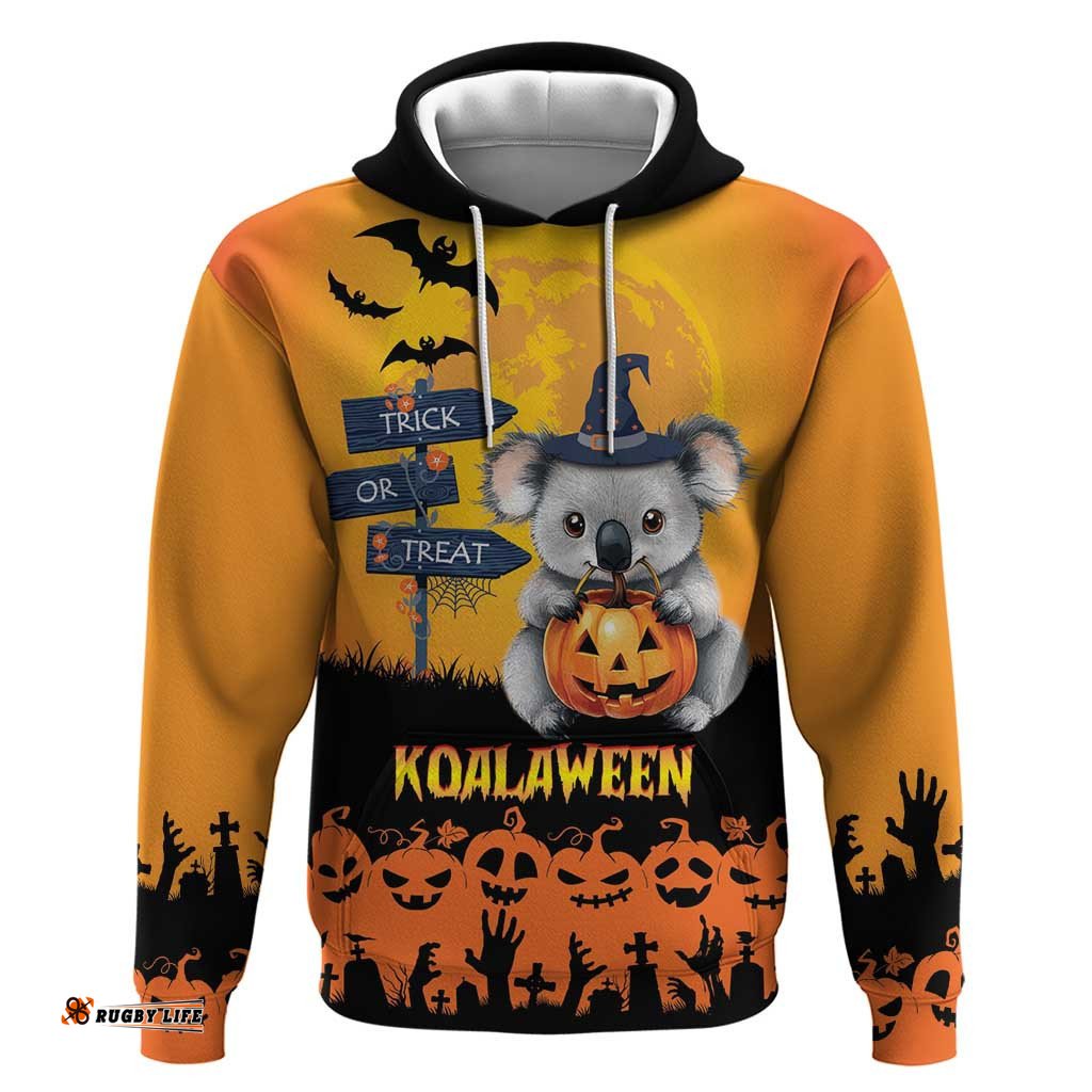 happy koalaween hoodie koala ghost trick or treat