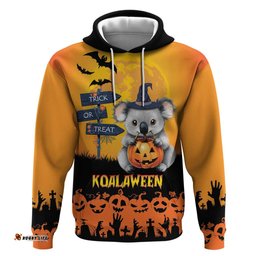 happy koalaween hoodie koala ghost trick or treat