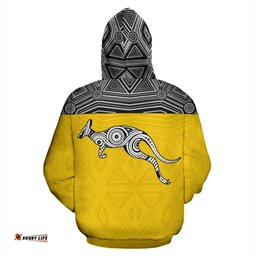 Aboriginal Hoodie, Kangaroo Australia Patterns
