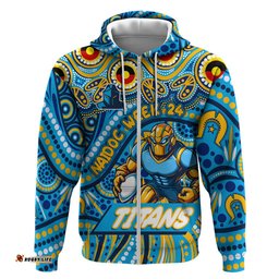 custom australia naidoc week 2024 hoodie titans mascot keep the fire burning dt02
