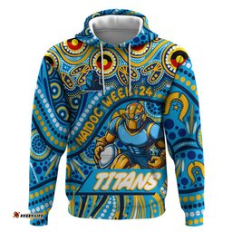 custom australia naidoc week 2024 hoodie titans mascot keep the fire burning dt02